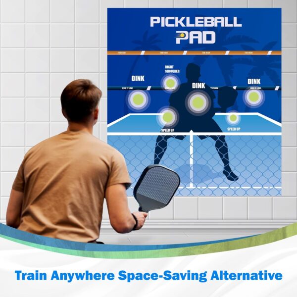 Dink Master Pickleball Practice Board,Practice Your Dinks and Improve Your Game-Transform Any Wall into a Pickleball Court,Pickleball Dink Board Quickly Improve Your Forehands,Dink Shots and Volleys