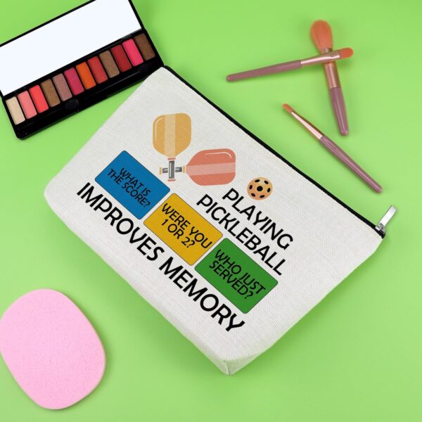 Pickleball Gifts for Women Makeup Bag Pickleball Lover Gifts for Sister Daughter Friend Cosmetic Bag Graduation Friendship Birthday Present for Sport Player Coworker Team Mom Travel Cosmetic Pouch