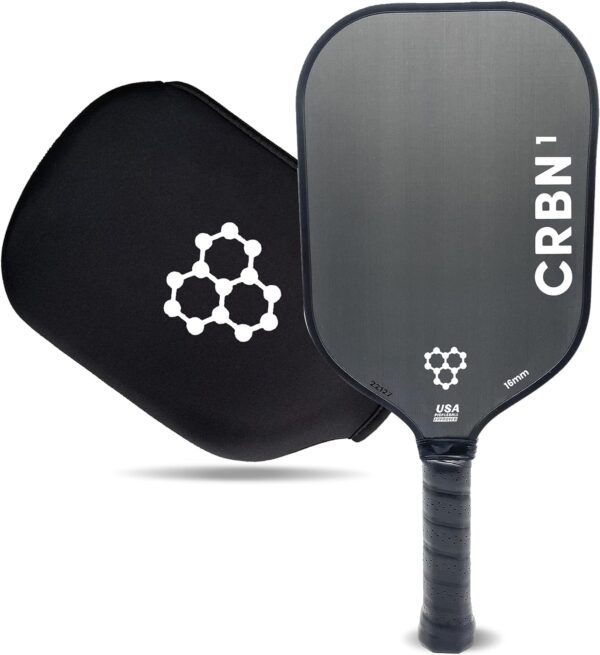 CRBN1 and CRBN2 Pickleball Paddle - Carbon Fiber Pickleball Paddle with Honeycomb Poly Core - Perfect Balance of Power & Control