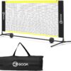 GOOX 6FT Small Mini Pickleball Net Set - Quick Setup Indoor/Outdoor Portable Practice Net - Lightweight Dink Training Aid for Backyard, Driveway
