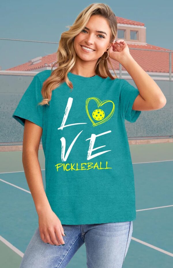 LBP Women Pickleball Shirt Love Pickball T-Shirt Pickleball Lover Player Tee Tops