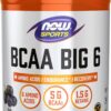 NOW Foods Sports Nutrition, BCAA (Branched Chain Amino Acids) Big 6, Grape Flavor, 600 Grams