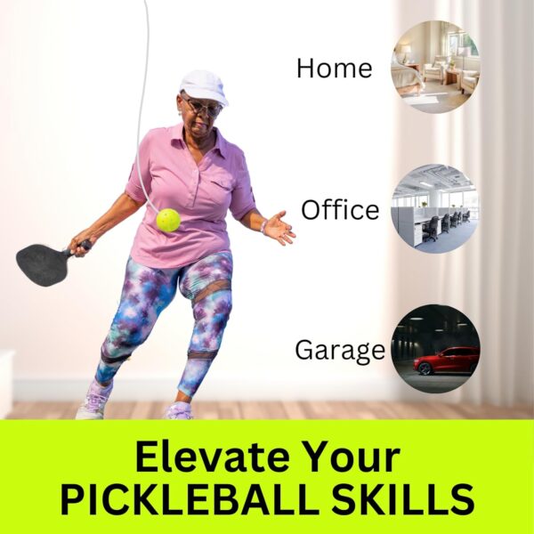 Pickleball Trainer for Solo Practice, Pickleball Rebounder for Pickleball Training and Practice Sessions, Perfect Pickleball Practice Equipment for Solo Training - Pickleball Gift and Pickleball Game