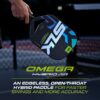 2025 SLK Omega MAX Pickleball Paddle | 12k UltraWeave Carbon Fiber Face with Rev-Control Polymer Core | ProSpin+ Texture for Spin and Control | Max Blue