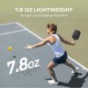 Pickleball Paddles，PACEARTH Lightweight 3K Raw Carbon Fiber Pickleball Paddle - USAPA Approved, 8oz, with Paddle Case & Eraser, Perfect Power & Control