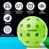 Navona Premium 40-Holes Green Outdoor Pickleball Balls