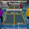 Hoverphenix Pickleball Net for Driveway, 22FT Regulation Size Pickleball Net with Paddles Set of 4, Pickleballs and Carry Bag for Outdoor Indoor Game