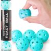 PIKKOFUN React Mini Pickleball Balls - 5 Pack Quiet Training Balls for Improve Hand Speed, Paddle Control and Accuracy