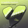 A11N SPORTS Pickleball Paddles Set of 2 Graphite Surface Rackets with 4 Pickleball Balls and Pickleball Bag for Beginners - USAPA Approved