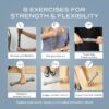 PT Pro Tennis Elbow Trainer For Physical Therapy, Textured Grip, Elbow Pain Relief, Resistance Bar For Tendonitis And Golfer's Elbow, Improve Grip Strength, Pickleball Elbow And Golfer's Elbow, Gray