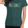 Women's Pickleball Graphic T-Shirt - Player Gift Tee, Short Sleeve Top