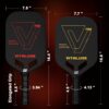 Carbon Fiber Pickleball Paddle, Edgeless T700+3K Textured Carbon Friction Surface，Thermoformed Pickleball Paddle with Aerodynamic Design Used for tournaments, Power & Control & Spin Max