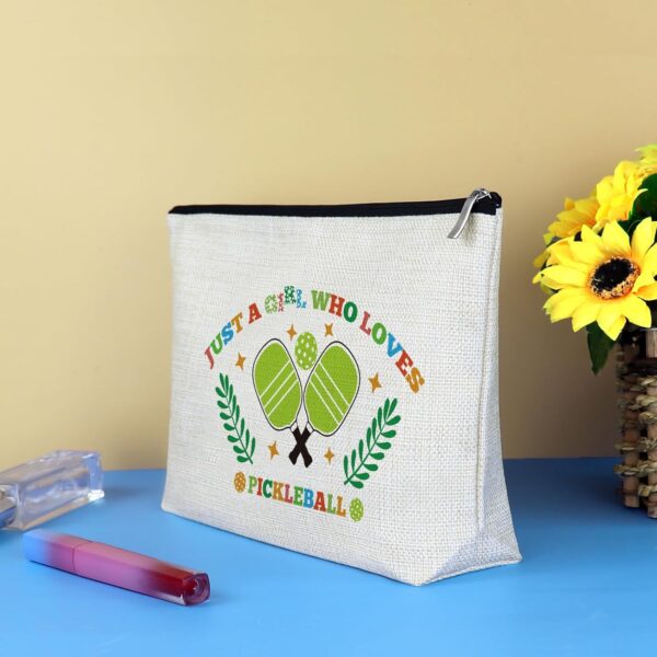 Pickleball Girls Gifts Pickleball Lover Gift Makeup Bag Pickle Ball Themed Cosmetic Bag Pickle Ball Player Gifts Birthday Graduation Gift for Women Girls Friends PB Team Zipper Travel Toiletry Pouch