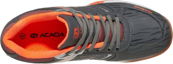 ACACIA HYPERSHOT Pickleball Shoes Grey/Orange, 8