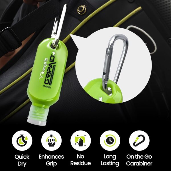 GRIPAID - Hand Gel Grip Enhancer, Prevent Sweaty Hands for a Strong Grip, Golf, Tennis, Gaming, & Pickleball Grip, 2 Ounces