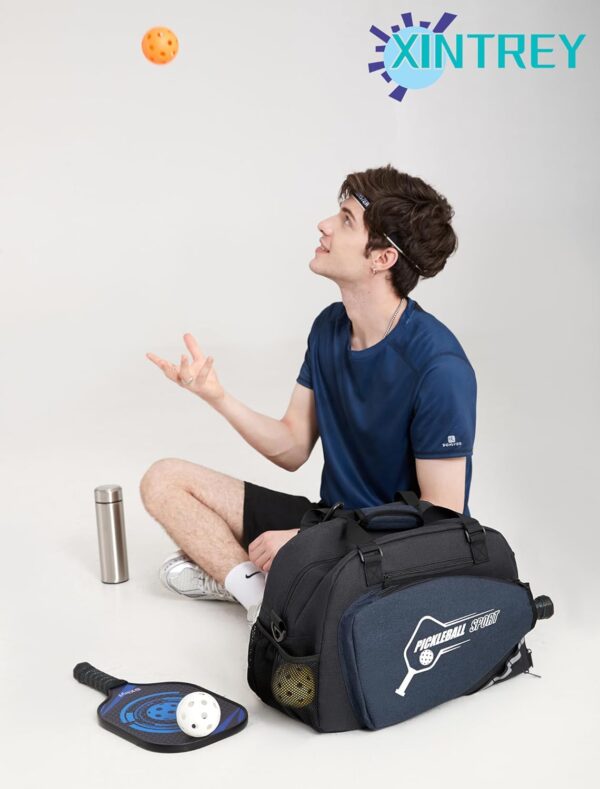 Pickleball Bags for Men & Women Pickleball Tote Bag Sports Duffle Bag w/Shoe Compartment for Paddle Racquet & Accessories