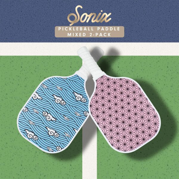 Sonix | Pickleball Paddles Set of 2 | USAPA Approved | Fiberglass Surface, Honeycomb Core | Mixed 2-Pack Paddles