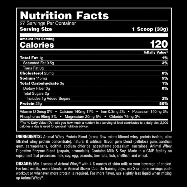 Animal Whey Isolate Protein Powder - Loaded for Pre & Post Workout Muscle Builder and Recovery with Digestive Enzymes for Men & Women - 25g Protein, Great Taste, Low Sugar - Strawberry 4 lbs
