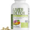 Bronson Liver Detox Advanced Detox & Cleansing Formula Supports Health Liver Function with Milk Thistle, Dandelion Root, Turmeric, Artichoke Leaf & More, Non-GMO, 60 Vegetarian Capsules