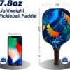 FLUORY Pickleball Paddles Set of 2, Lightweight Fiberglass Surface Pickleball Rackets Set with 4 Outdoor Indoor Balls,1 Carry Bag,Pickleball Racquets Gifts for Men Women