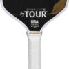 Franklin Sports Pro Pickleball Paddles - FS Tour Featherweight Series Lightweight Paddles - USA Pickleball Approved - Raw Carbon Fiber Surface - Polymer Core - White