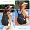Tennis Bags for Women, Waterproof Tennis Sling Crossbody Backpack Holds 2 Rackets Tennis Racket Bag for Pickleball & Badminton