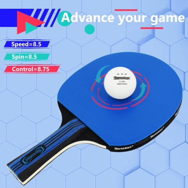 Senston Ping Pong Paddles Table Tennis Paddle for Entertainment or Competition - Ping Pong Paddle Set with Advanced Speed, Control