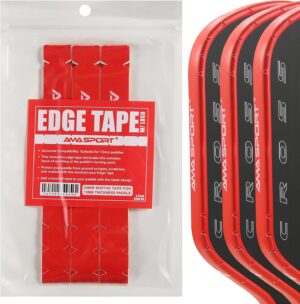 Pickleball Paddle Protection Tape - Paddle Head Edge Guard - Racket Edge Protection Tape -Fit Perfectly Curved Edge -No Wrinkling