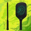 Pickleball Paddles, T700 Carbon Fiber Pickleball Paddle 3K Surface,Increased Spin & Control,Pickle Ball Paddle,Gifts for Pickleball Lovers