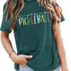 Women's Pickleball Graphic T-Shirt - Player Gift Tee, Short Sleeve Top