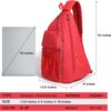 Sports Bag for Pickleball- Large Capacity Sports Bag for 4 Paddles, Adjustable & Multi-Functional - Ideal for Tennis, Squash, Cross-Body Sports Backpack with Fence Hook (Red)