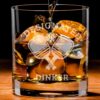 Designated Dinker - Funny Pickleball Birthday Present Idea for Women Men - Hilarious Gifts for Sports Dink Player Dad Mom Uncle Aunt Boyfriend Girlfriend Coach - 11oz Bourbon Scotch Whiskey Glass