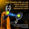 Pickleball Paddle, Lightweight Raw Carbon and Glass Fiber Surface Pickleball Racket with 14mm Polypropylene Honeycomb Core, USAPA Compliant, Pickle Ball Paddle for Men, Women