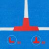 Aoneky Portable Pickleball Court Line Markers Kit - Outdoor Driveway Pickleball Court Boundary Throw Down Markers - Lines Marking Set