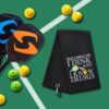 ERHACHAIJIA That's What I Do I and I Black Embroidered Pickleball Sports Towel With Clip - Funny Gifts for Men Women Pickleball Lovers, Birthday Father's Day