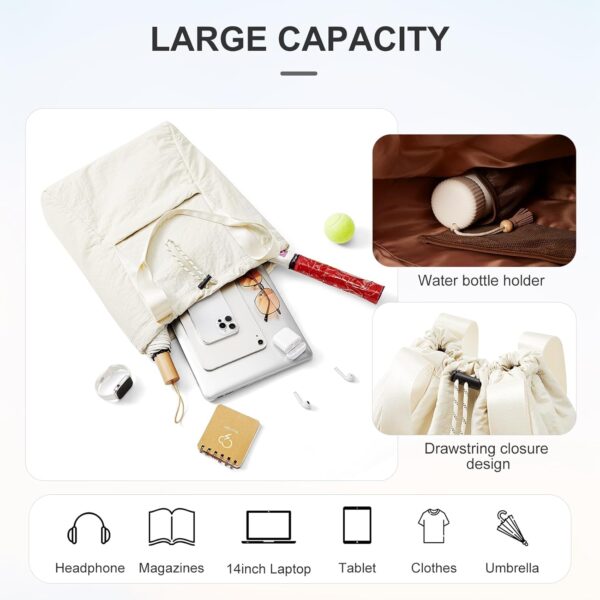 Drawstring Backpack Gym Bag for Women Small Workout Sports Bag for Men Cinch Gym Backpack Shoulder Tote Bag for Women