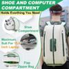 Multi-Use Beach Tennis Bag For Sport Convertible Padel Backpack With Shoe Compartment, Laptop Sleeve,Fence Hook,Ball Sleeve