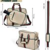 Pickleball Bags for Women, Pickleball Bag Tote with Front Pocket Fits 2 Paddles, Cute Pickleball Paddle Bag with Fence Hook & Shoulder Strap, Pickleball Gifts Accessories for Women Ladies
