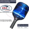 Pickleball Paddles, USAPA Approved Pickleball Paddles Set of 2, Fiberglass Surface Pickleball Set, 4 Pickleball Balls, 2 Cooling Towels, Pickleball Bag, Pickleball Paddle Gifts for Men Women