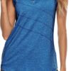 Tanst Sky Women's Sleeveless Golf Polo Shirts Quarter Zip Workout Tank Top Moisture Wicking Clothes