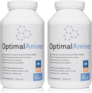 Tablets Fitness Bundle (600 Count) | 99% Utilized Essential Amino Acid (EAA) Supplement | Increase Muscle Recovery, BCAA Protein Pre/Post Workout, NSF Certified for Sport® Certified