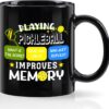 CABTNCA Pickleball Gifts: Mug for Men, Improves Memory - Funny Gift, Accessory Ornament, 11 Oz