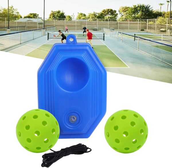 Pickleball Trainer with Ball and String, Pickleball Training Aid, Single Player Pickleball Trainer for Beginners, Kids, Adult, Green