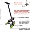 Basketball Court Marking Kit, Tape Marking Machine Hand-Push Tape Sticking Machine, Pickleball Court Marking Kit with Drawing Circle Kit for Driveway, Asphalt or Concrete, Easy to Use