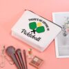 JXGZSO Pickleball Cosmetic Bag There’s No Crying IN Pickleball/Always Pickleball Season Cosmetic Bag Pickleball Player Makeup Bag