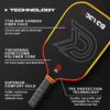 Pickleball Paddles - Professional Carbon Fiber Paddle with Honeycomb Core Pickleball Rackets - Lightweight Precision & Enhanced Shock Absorption for High Spin & Powerful Shots
