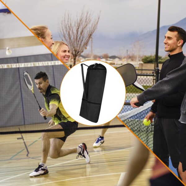 Cosmos Pickleball Net Storage Bag Pickle Ball Equipment Carry Bag Badminton Net Case Boundary Line Carrying Bag for Game Equipment Accessories Storage in Driveway Backyard (Mesh Net NOT Included)