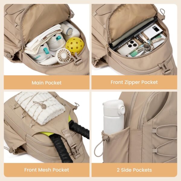 Sucipi Pickleball Backpack for Women - Lightweight Sling Bag for Pickleball and Padel Lovers