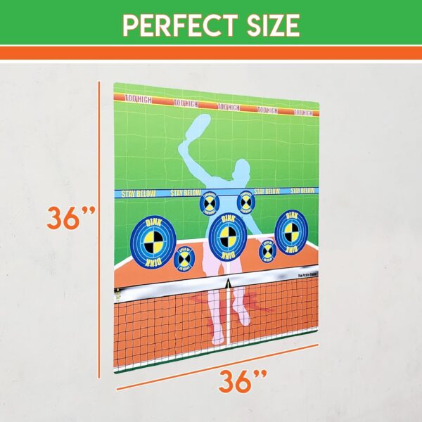 Master Pickleball Training with Our Dink Train Pad - Wall Rebounder Aid | Perfect Your Forehands, Backhands, Dinks, Volleys | Transform Any Wall into Your Personal Pickleball Training Court
