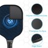 Pickleball Paddles, USAPA Standard Graphite Pickleball Paddles Set of 2, Lightweight Pickleball Set with 4 Pickleball Balls & 1 Portable Bag, Pickle Ball Paddle for Women Men